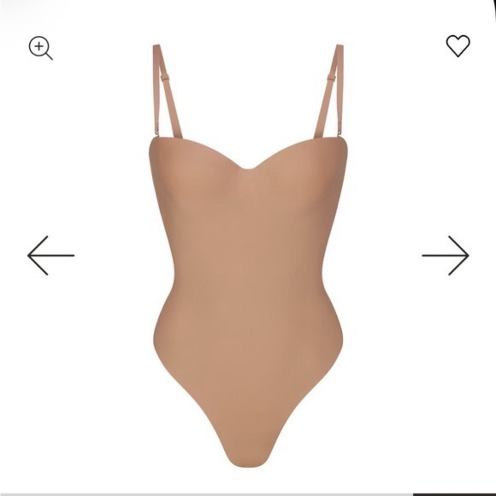 SKIMS Body Underwire Thong Bodysuit - Brown